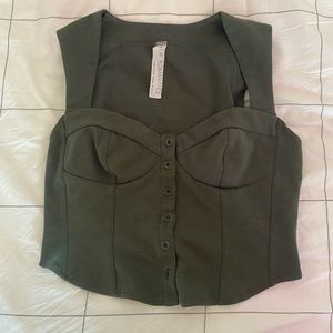 Free People Bustier Crop Top